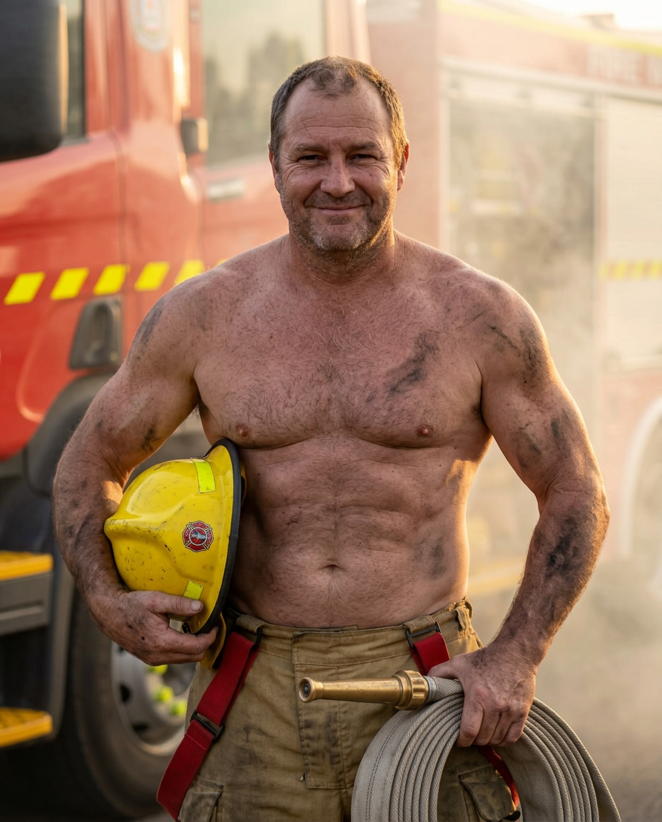 Placeholder: the recipient as a firefighter