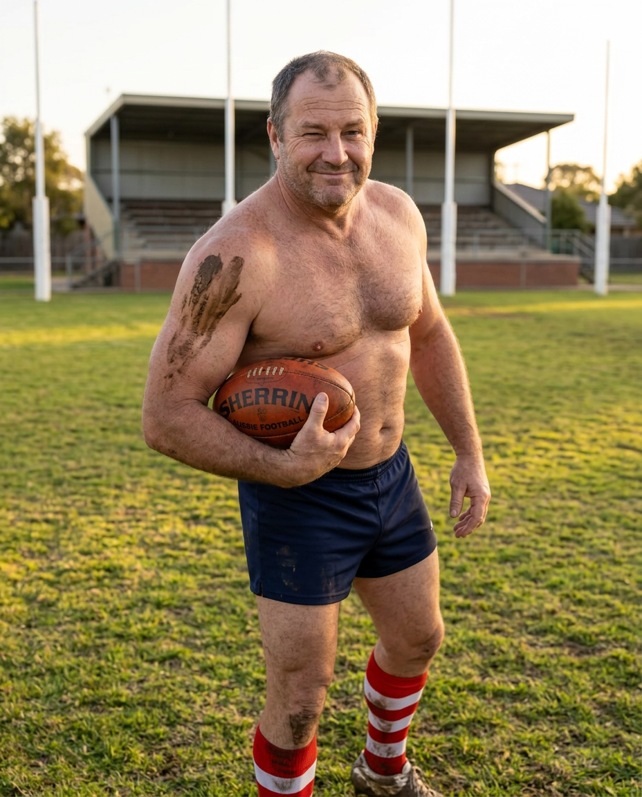 Placeholder: the recipient as a football legend