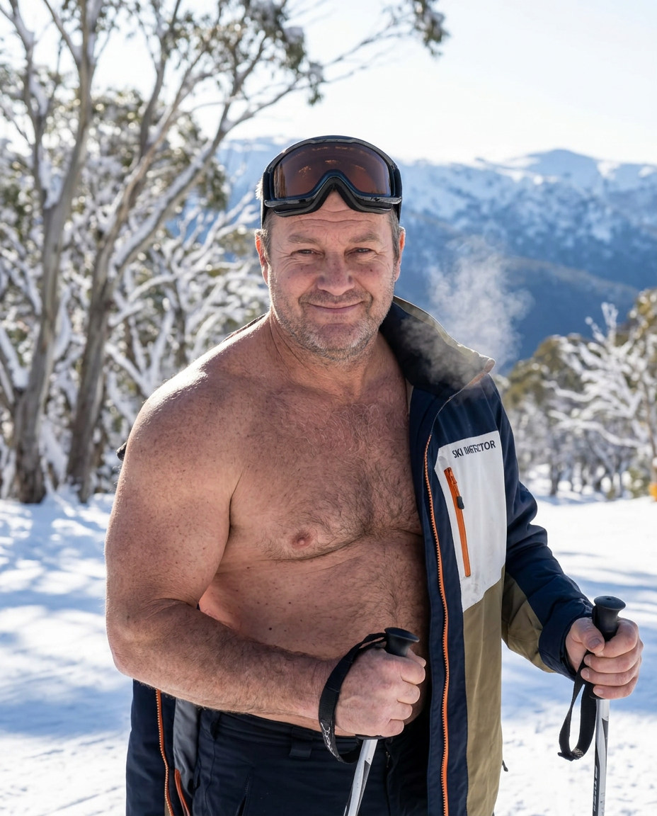 Placeholder: the recipient as a ski instructor